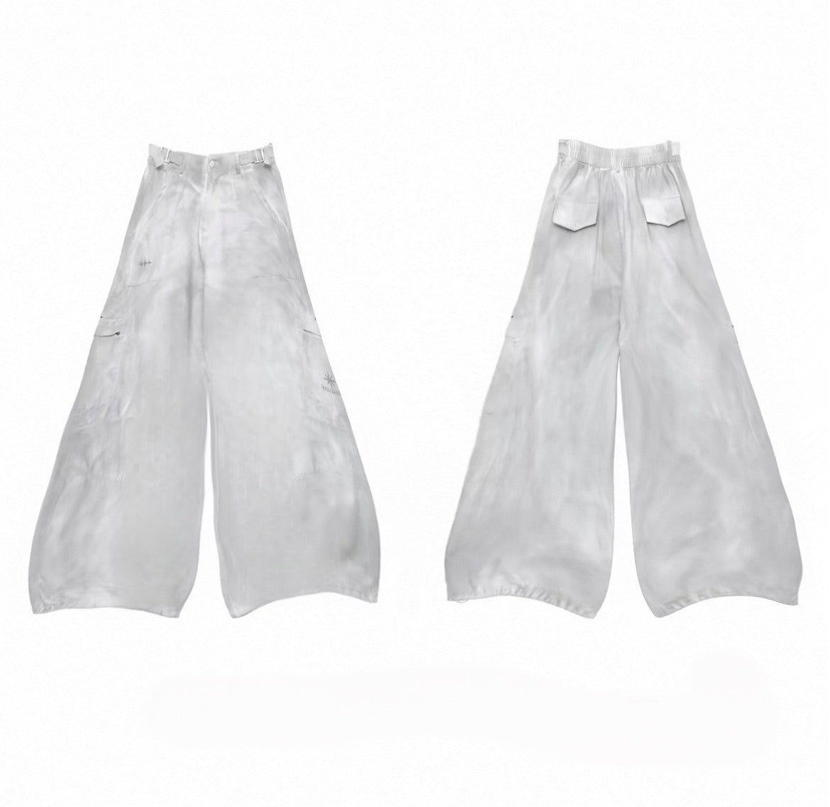CBXLAB Street Dance Trendy Brand Dirty Dyeing Series Personality Washed Hip Hop Sports Pants Sexy Top Casual Sportswear Set