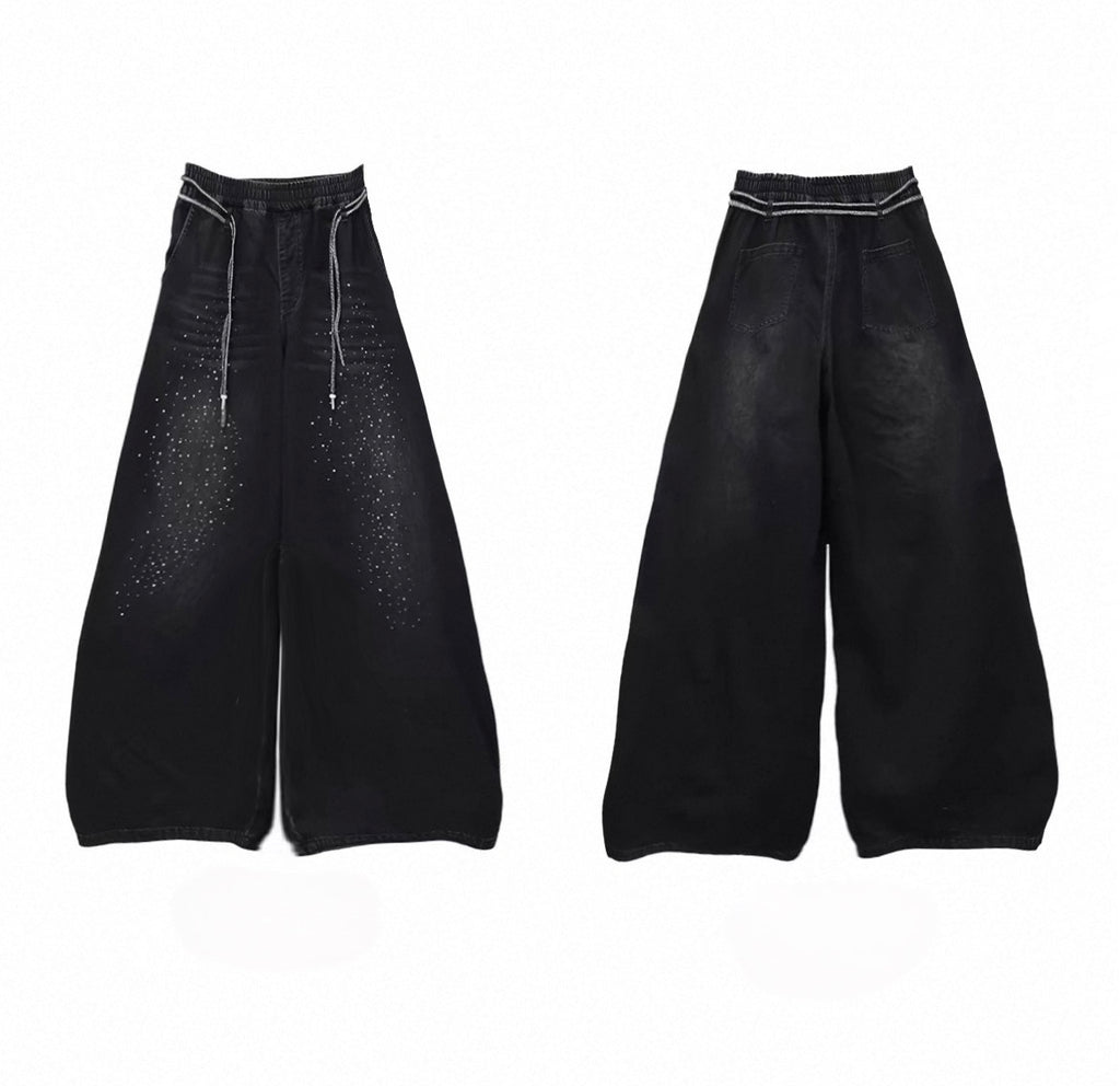 CBXLAB Galaxy Sparkle Series Street Dance Hip Hop Personality Sports Pants Jazz Sexy Top Women's Casual Sportswear Set