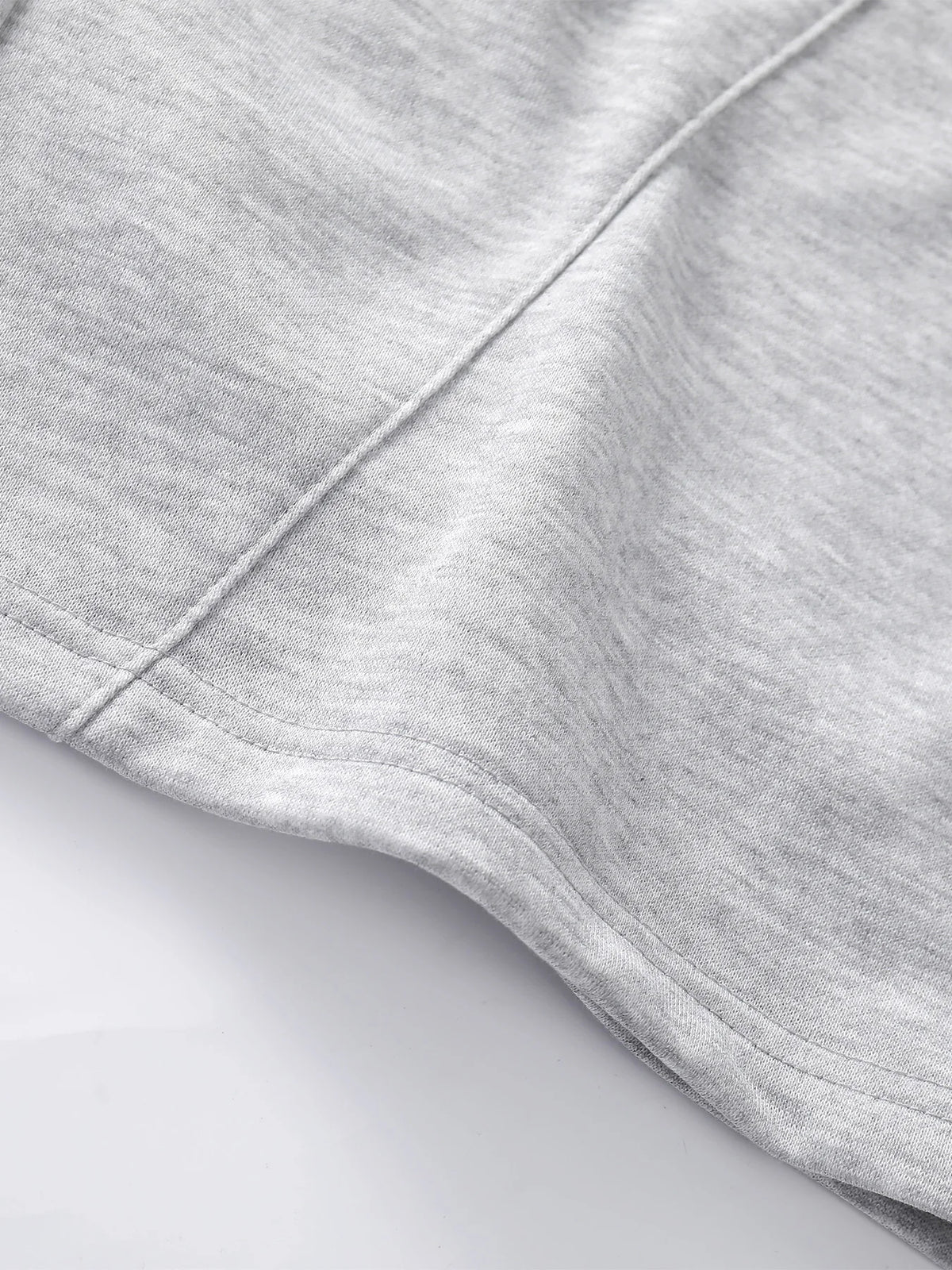 Men's Light Gray Wide Leg Sweatpants Spring Fall Loose Straight Leg Casual Trousers