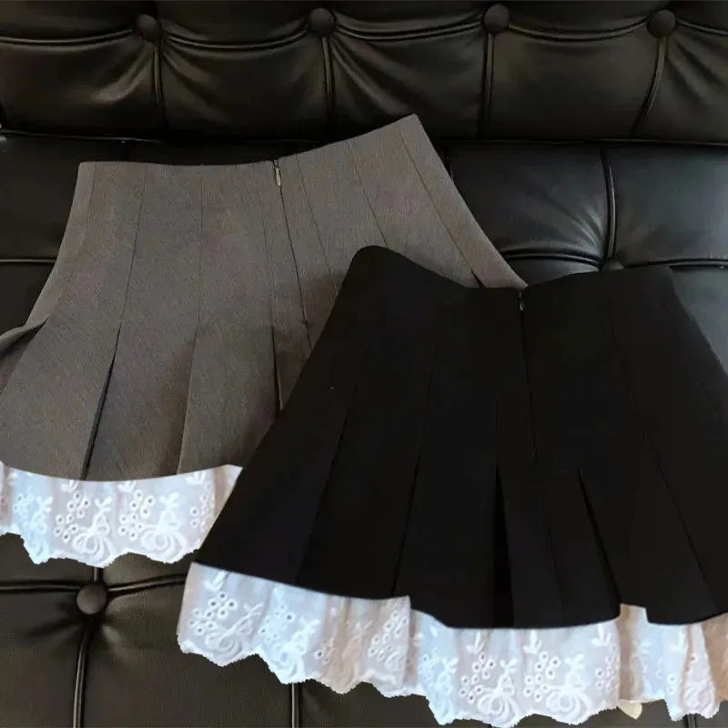 Silver Sequin Skirt Woman High Waist Mini Skirt Woman Fashion Shiny Glitter Elegant Short Skirts For Women Y2k Skirts