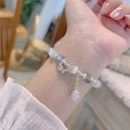 Bracelet Strand Beads Korean Fashion Jewelry for Women Non Fading Charm Hand Decoration Accessories Girls Gift Wholesale