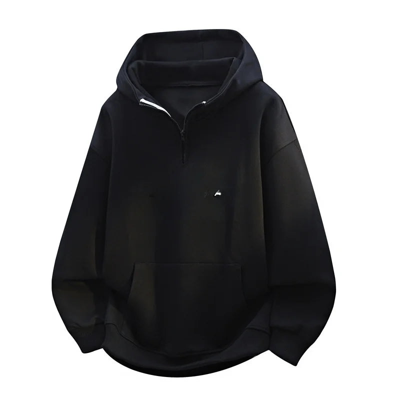 Fashionable round Neck Hoodie Men's Loose Fit Spring 2026 New Arrival Casual Cotton Blend Youthful Streetwear Style Sweatshirt