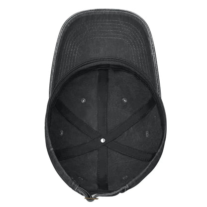 Y2K FTP Made In Hell Personalized Retro Cowboy Washed Baseball Caps Man  Denim Sunscreen Hat Female Camping Snapback Cap