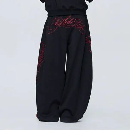 Autumn Winter New Fashion Solid Color Printed Two Piece Set Y2K Trendy Cool Hot Girl Hooded Zipper Hoodie Pants Street Dance Set