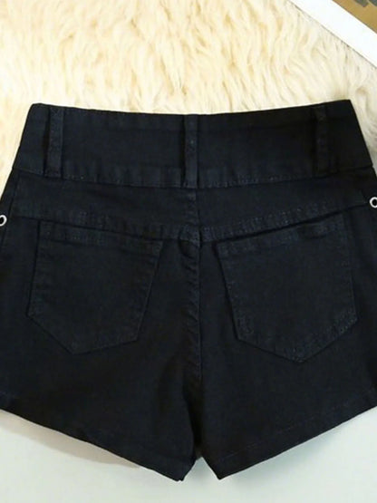 Shorts Women Skinny Creativity Lace-up Popular Streetwear Daily Personality Students Holiday Fashion Sexy  Retro Leisure