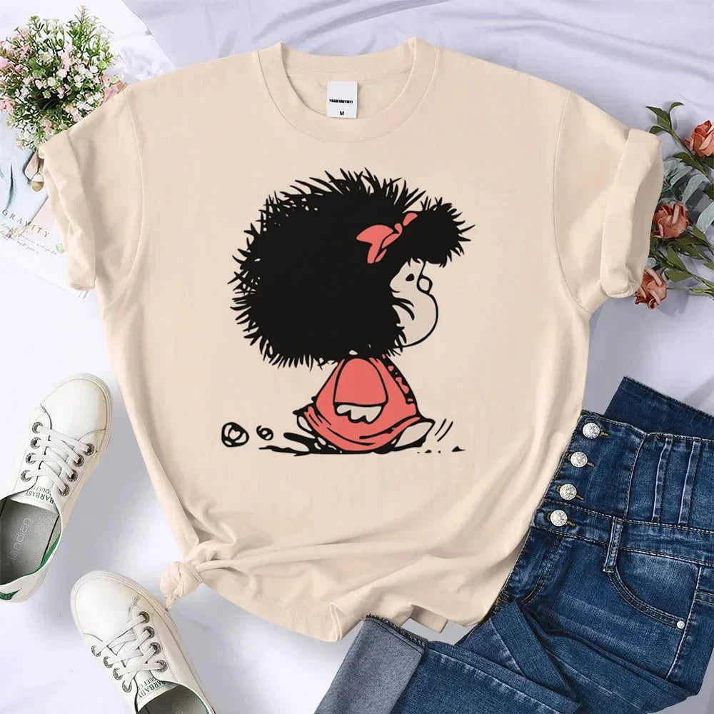 Mafalda tshirt women harajuku t-shirts female anime clothing