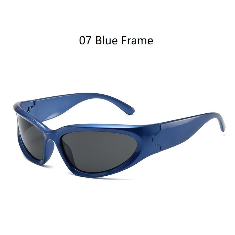 Y2k New Punk Sports Sunglasses For Men Women Luxury Brand Designer Sun Glasses Men's Fashion Vintage Shades  Goggle Eyewear