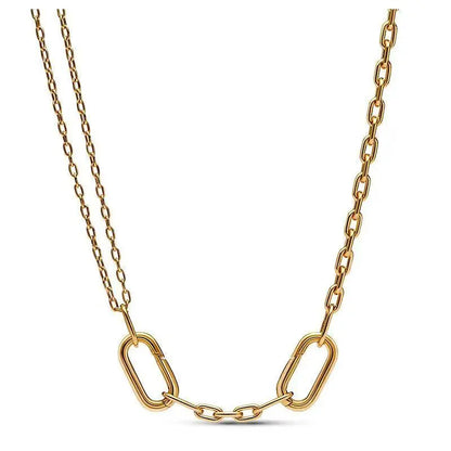 925 Sterling Silver Necklace, Elegant and Exquisite Jewelry, Mixed Beads, Daily Stackable Accessory, Gift for Ladies