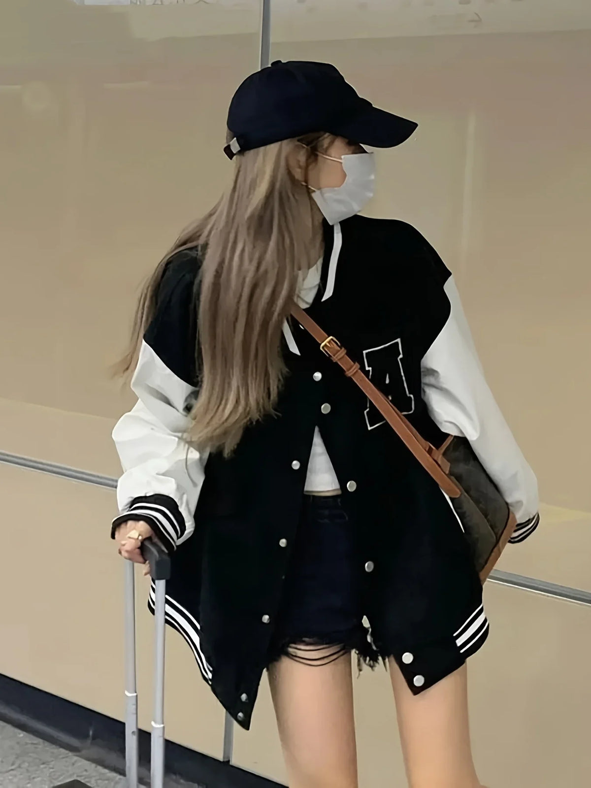 Women Bomber Jackets 2025 Fall Winter Fashion Baseball Uniform Oversize Coats Student Couple Harajuku Loose Jacket Streetwear