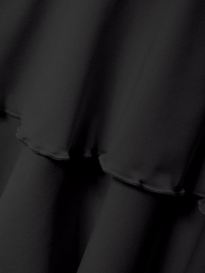 New Solid Color Skirt Women Summer Fashion Outdoor Versatile High Waist Slim Fit Elastic Waist Short Skirt Goods In Stock