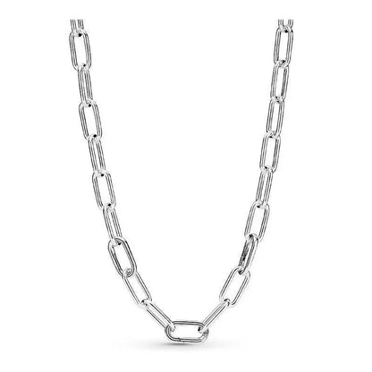 925 Sterling Silver Necklace, Elegant and Exquisite Jewelry, Mixed Beads, Daily Stackable Accessory, Gift for Ladies