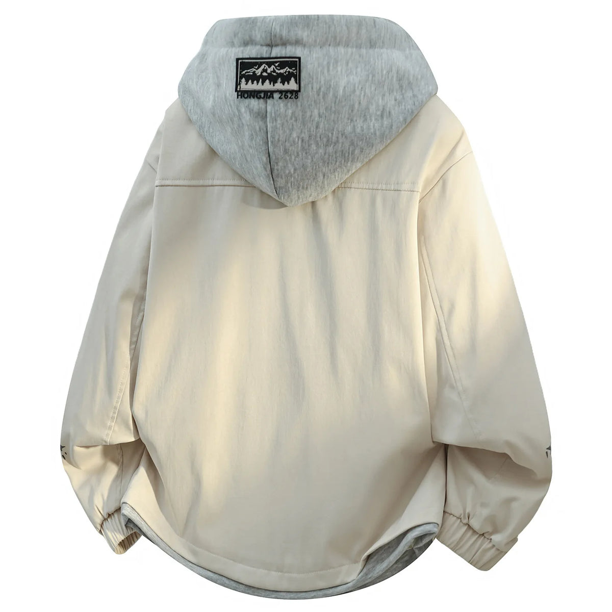 Large Size Men's Jacket Coat Fake Two-Piece Autumn Winter New Style Street Trend Polyester Fiber Non-Shrinkage Zipper Closure...