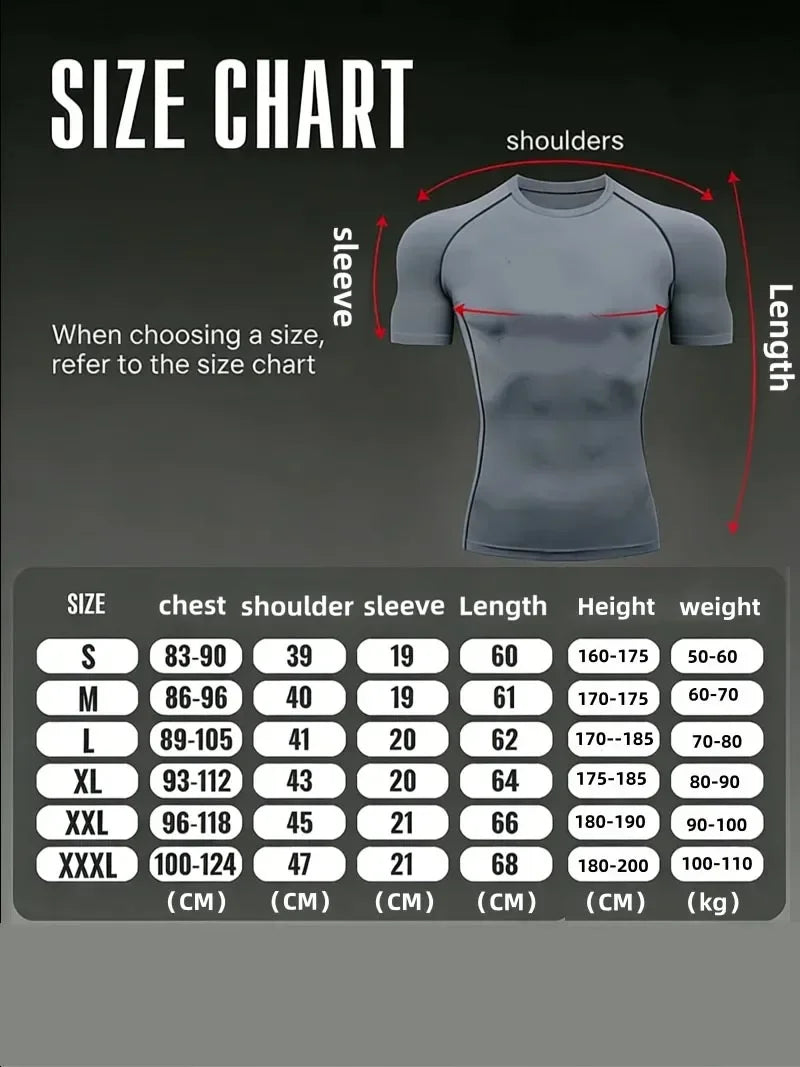 New Men's Fitness Clothes, Fashionable Gothic Pattern Print, High Elasticity Muscle Fitness Shaping Design