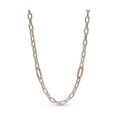 925 Sterling Silver Necklace, Elegant and Exquisite Jewelry, Mixed Beads, Daily Stackable Accessory, Gift for Ladies