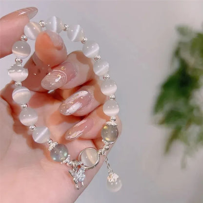 Bracelet Strand Beads Korean Fashion Jewelry for Women Non Fading Charm Hand Decoration Accessories Girls Gift Wholesale