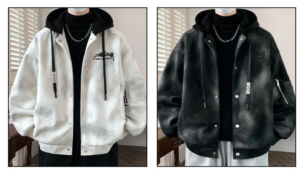 Early Autumn 2026 New Youth College Style Detachable Hat Jacket Spring and Autumn Trendy Versatile Personalized Men's Coat