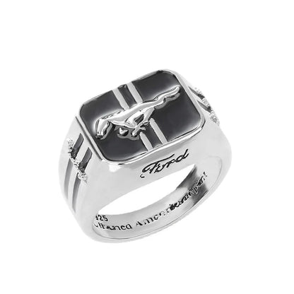 Europe and America Mustang Racing Men's  Ring Domineering Punk Party Jewelry Rock Friends Gift  Wholesale