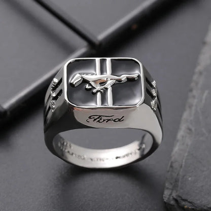 Europe and America Mustang Racing Men's  Ring Domineering Punk Party Jewelry Rock Friends Gift  Wholesale