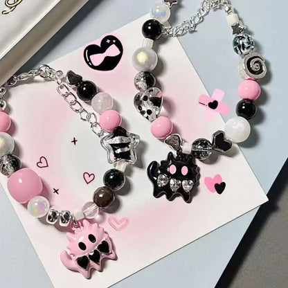 Women Bracelet Niche Handmade Bracelet Beaded Bracelet Cute Glass Bead Jewelry For Casual Hangouts Dates With Friends Holiday