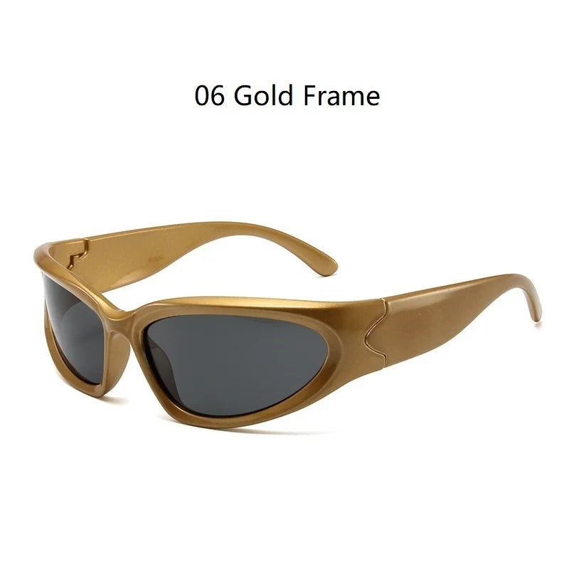 Y2k New Punk Sports Sunglasses For Men Women Luxury Brand Designer Sun Glasses Men's Fashion Vintage Shades  Goggle Eyewear