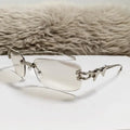 Fashion Square Rimless Sunglasses Punk Popular Shades Summer Travel Sun Glasses Eyewear Women Men Metal Bow Frame Luxury Glasses